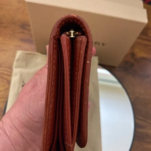 Burberry Tan and Brown Checkered Wallet - Picture 7 of 13